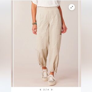 Democracy "Ab"leisure Skyrise Pleated Patch‎ Pocket Toggle Hem Jogger small NWT